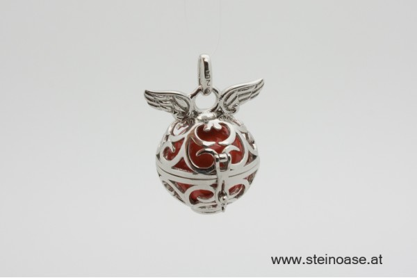 Engelsklangkugel  925-Silber "rot" AKTION